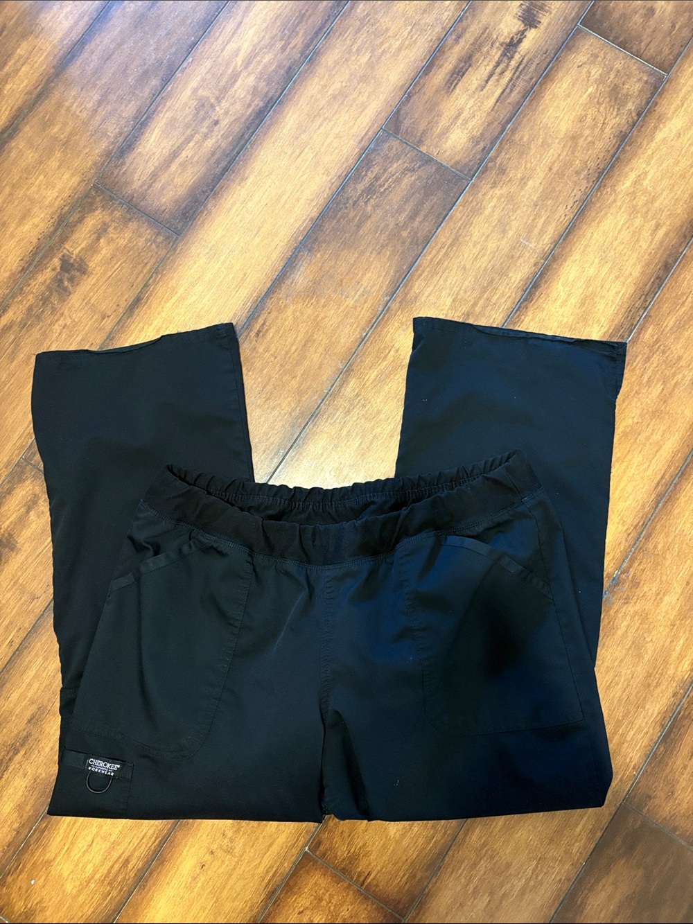 Cherokee workwear black XL petite scrub pants